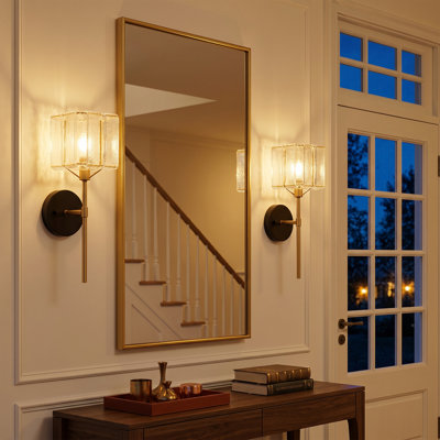 1-Light Glass Wall sconce