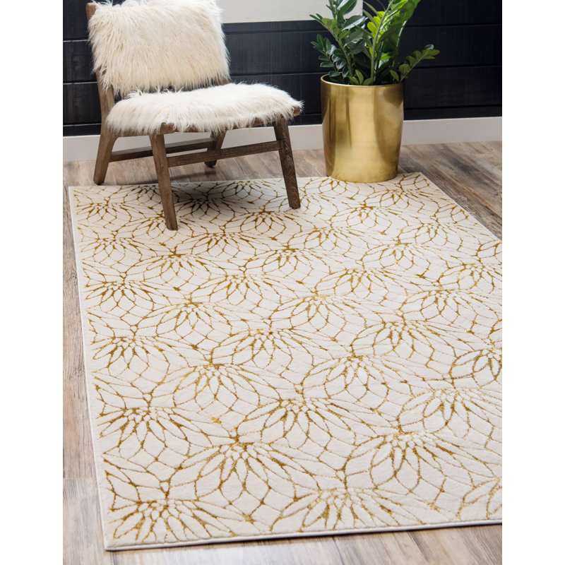 Damask Area Rug, Rectangle 152 x 244cm