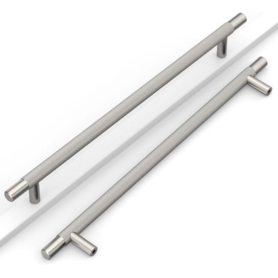 10 Pack Cabinet Pulls - Heavy Duty Knurled Kitchen Cabinet Handles With Screws Included - Rust Proof Solid Metal Drawer Pulls For Cabinets, Dressers & Wardrobes