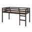 Lit mezzanine en bois avec échelle-426432098