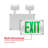 NICOR Lighting Thermoplastic LED Double Sided Emergency Exit Combo Sign-58691150