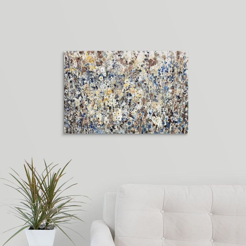 «Abundance of Wildflowers», peinture sur toile, H 12 po x l 18 po x P 1,25 po, Toile tendue