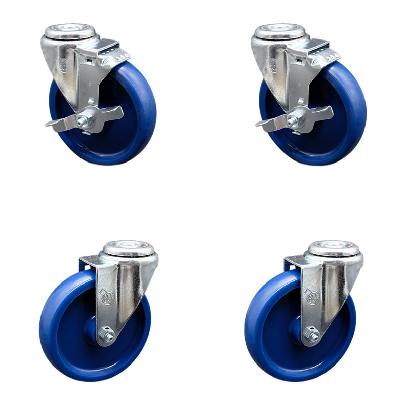 4-Piece Polyurethane Caster Set