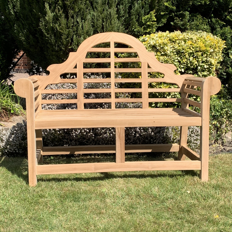 Siobhan Solid Wood Teak Outdoor Bench