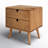 2-Drawer Solid and Manufactured Wood Nightstand