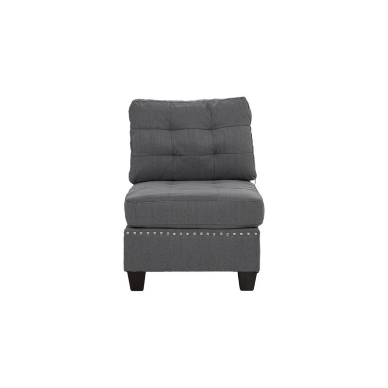Meuble de salon capitonné sans accoudoirs 1pc