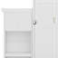 Lit escamotable avec plusieurs tablettes de rangement et décoration à persiennes-1195339984