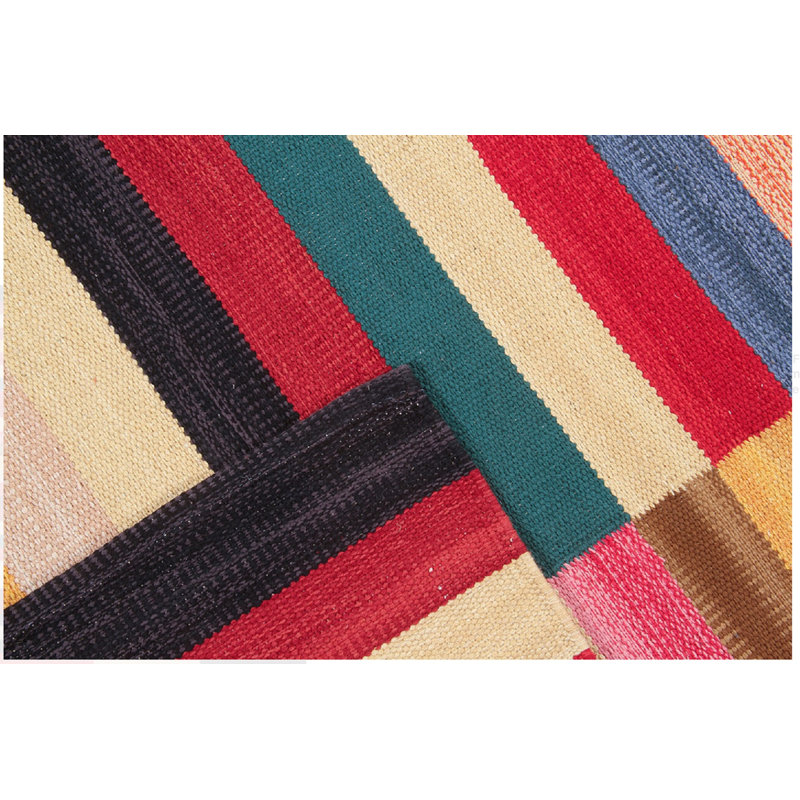 Feloice Rectangle Abstract Flatweave Area Rug, Rectangle 160 x 230cm