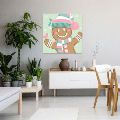 Festive Christmas, art abstrait hivernal contemporain pastel