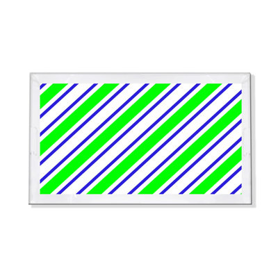 Candy Cane Stripe Acrylic Rectangle Decorative Tray