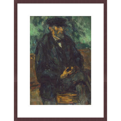 «The Gardener Vallier» par Paul Cézanne, impression giclée encadrée