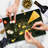 Ambesonne Gothic Cutting Board Large Size Altar Pentagram Candles Brown