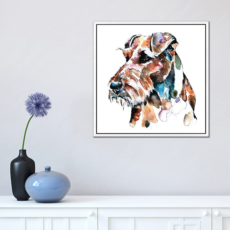 EdsWatercolours - Print, 45.72 cm H x 45.72 cm W, White Framed
