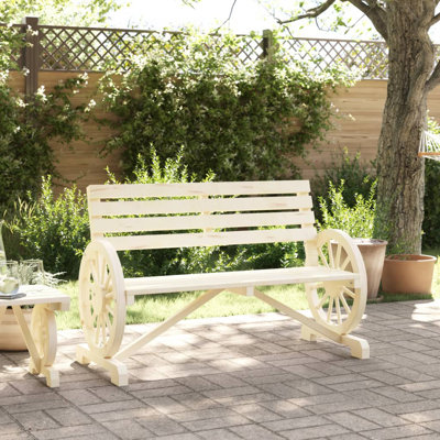Vidaxl Patio Bench 2-Seater Solid Wood Fir -  365103