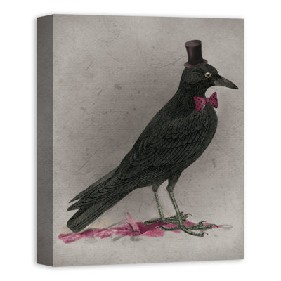 'Stylish Crow' Graphic Art Print