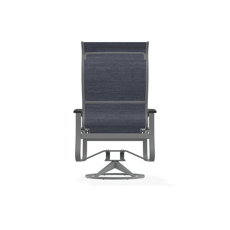 Belle Isle Outdoor Dining Chair, Augustine Denim, Graphite