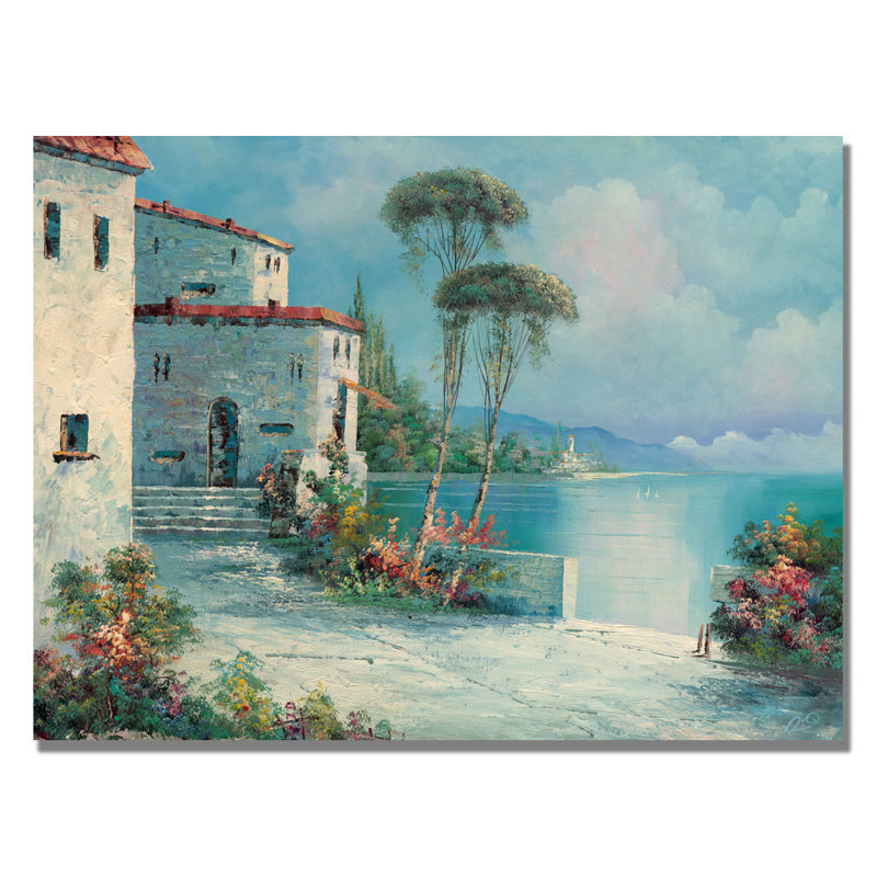 « ballagio », reproduction d’art sur toile, H 18 po x l 24 po x P 2 po