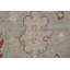Tapis floral bleu / orange en laine noué à la main 5 pi 9 po x 9 pi 1 po Floral