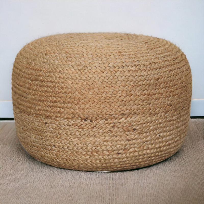 48cm Wide Round Pouffe Ottoman