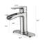 Robinet à poignée simple en laiton Precision Water Flow pour salles de bain et bars - Nickel brossé