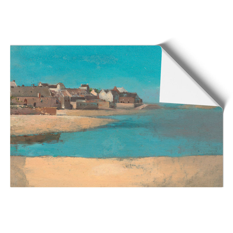Village by Odilon Redon - No Frame Painting, 30cm H x 42cm W x 0.1cm D