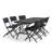 Starr Round 5- Piece 4- Person 90cm L Table Set