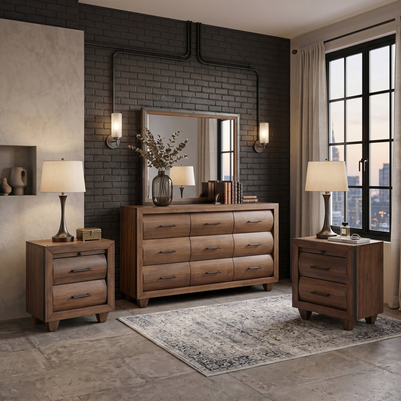 Brooklyn Walk 4-Piece Wood Bedroom Set
