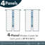 Rideaux 4 panneaux East Urban Home-62338877