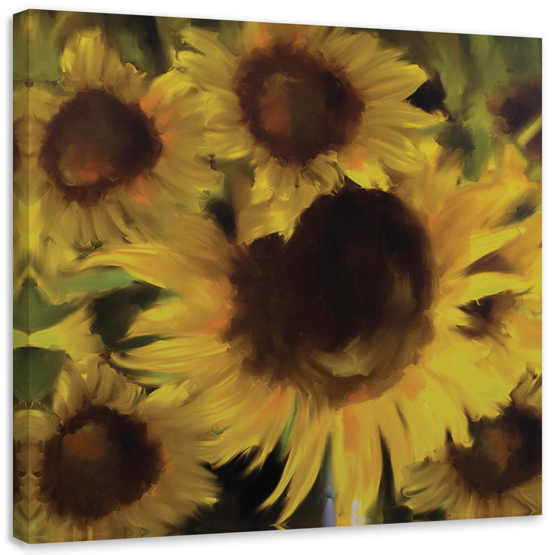 Leinwandbild Sonnenblumen Blumen Gelb