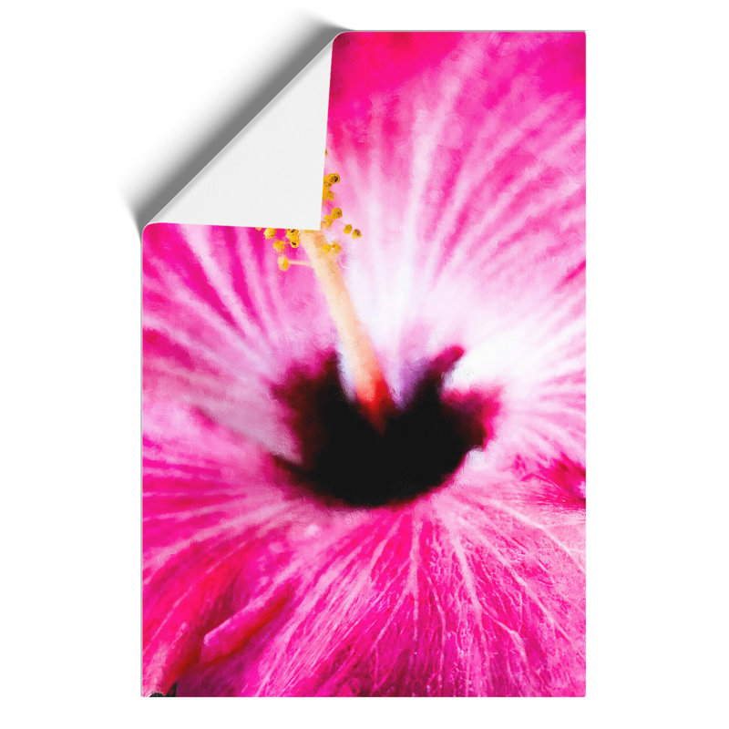 A Pink Flower Painting - Frameless Print, 30cm H x 21cm W x 0.1cm D