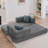 78.5" Convertible Sleeper Sofa Modular Floor Couch Foldable Funton - No Assembly Needed-2055505058