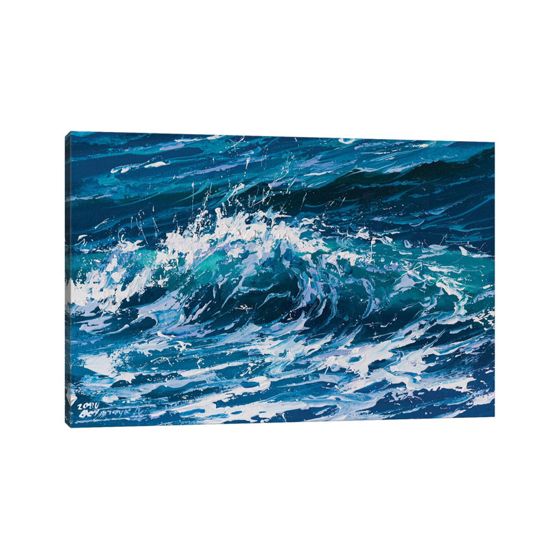 Wave V by Andrej Ostapchuk - Wrapped Canvas Print, 20.32cm H x 30.48cm W