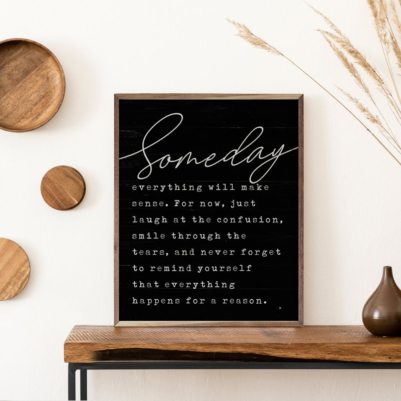Someday Black, 16" W x 20" H