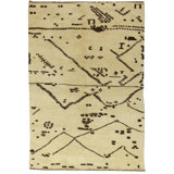 Modern One-of-a-Kind Rectangle 3'10" X 6'9" Hand Knotted Area Rug
