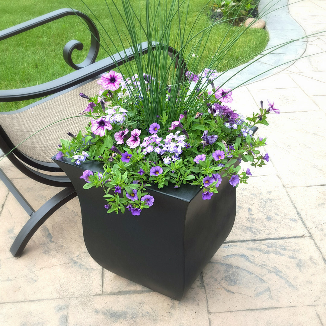 Clywd 16"x16" Square Resin Planter Winston Porter