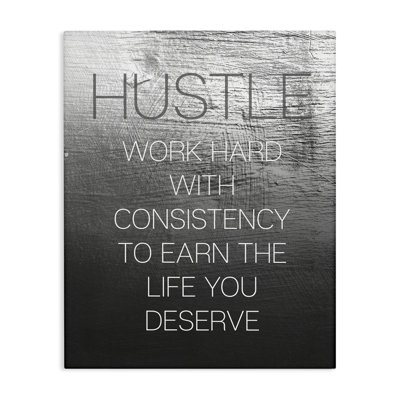 Art mural sur toile "Hustle Motivation" par Daphne Polselli bp-885_CN