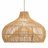 Oceania Cone Brown Rattan Pendant Light – Large Polished Handwoven Ceiling Light Fixture for Living Room, Dining Room, Kitchen, or Bedroom in Modern Farmhouse, Boho & Coastal Style