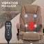 Fauteuil de massage avec repose-pieds, fauteuil de bureau de direction avec 6 points de vibration et chaleur-632310246