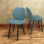 Chaises de salle à manger modernes et vertes, cuir PU, pieds en métal, utilisation polyvalente