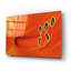 Art mural en verre épique «Tiger Lily» par Olga Dorenko, 24 po x 16 po-1995635430
