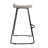 Tiva Handcrafted Backless Barstool, Mango Wood Saddle Seat-1869197543-1869197540