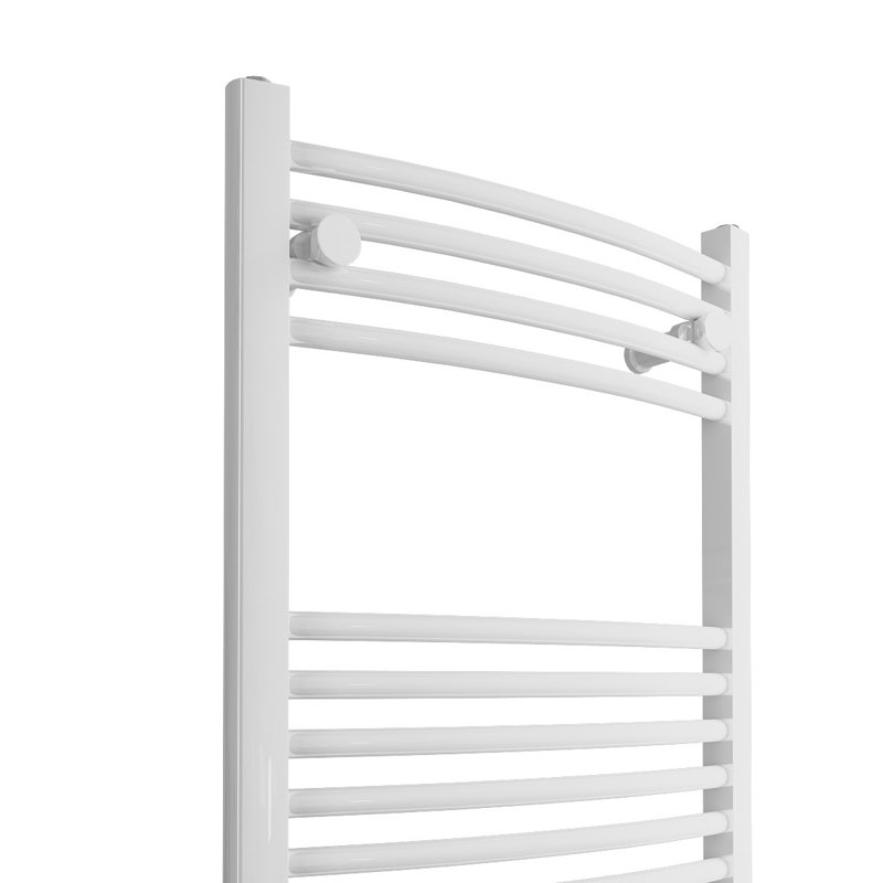 Aillie Curved Towel Rail Heated Towel Rails, White