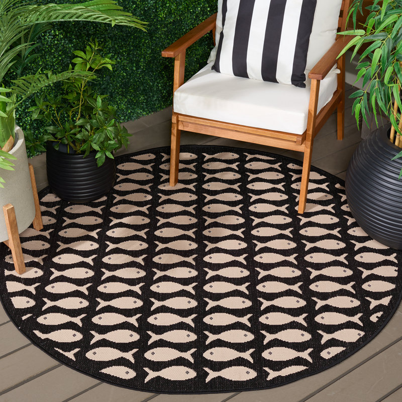 Tapis d'intérieur / extérieur Pompen Performance, Rond 5 pi 3 po
