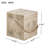 Square MGO Outdoor Side Table – Wood Grain Patio End Table, No Assembly