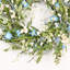Couronne de fleurs artificielle 24 po en grappes de fleurs de printemps
