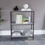 Sylvie 3 Tier Industrial Style Bookcase Living Room Shelving Unit With Metal Frame-401029043