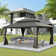 Galvanized Steel Patio Gazebo with Overhang Slope-design Double Roof