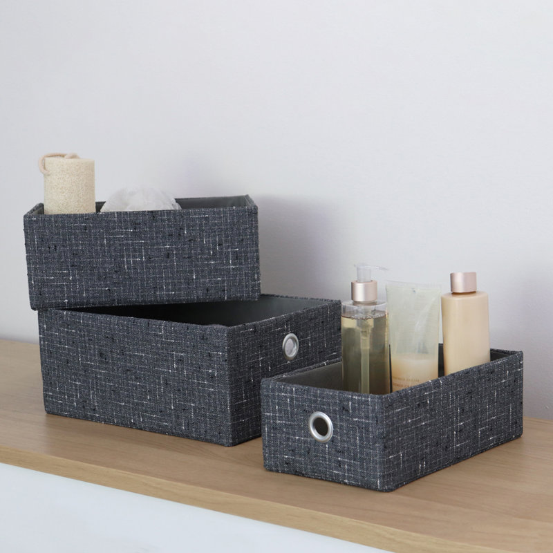 JVL Fabric Decorative Basket