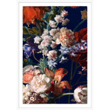 Oversized Floral' Framed Print on Glass