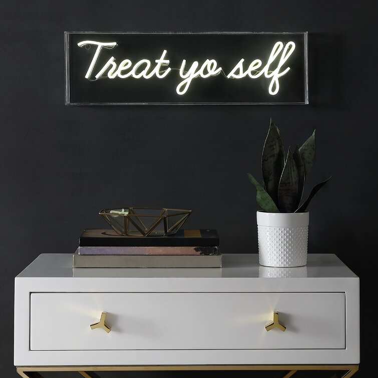 Treat Yo Self 6" LED Neon Sign